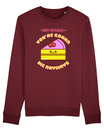 Funny Kawaii Food Burgundy
