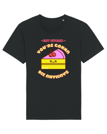 Funny Kawaii Food Black
