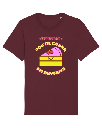Funny Kawaii Food Burgundy
