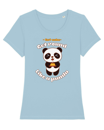 Funny Kawaii Panda Sky Blue