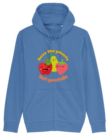 Funny Kawaii Food Bright Blue