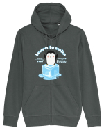 Funny Kawaii Pinguin Hanorac cu fermoar Unisex Connector