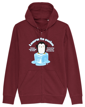 Funny Kawaii Pinguin Burgundy
