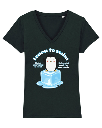Funny Kawaii Pinguin Black
