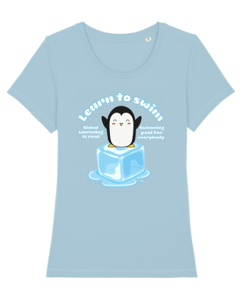 Funny Kawaii Pinguin Sky Blue