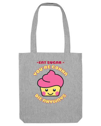 Funny Kawaii Food Heather Grey