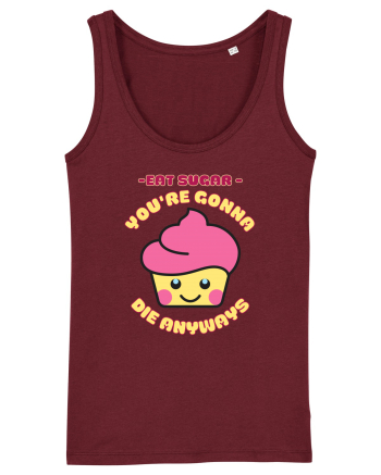 Funny Kawaii Food Burgundy
