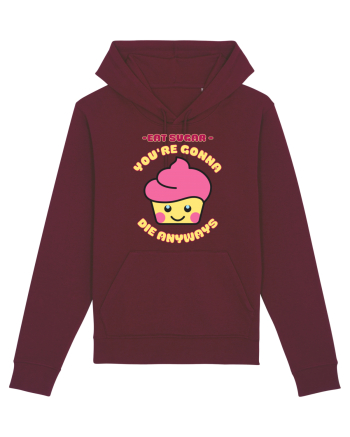 Funny Kawaii Food Burgundy