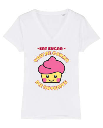 Funny Kawaii Food White