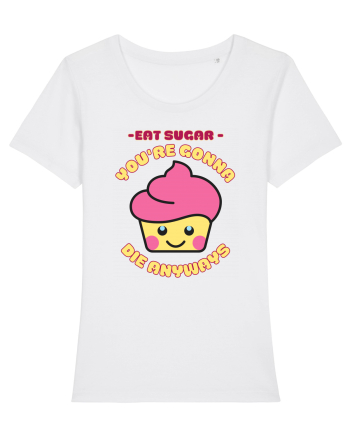 Funny Kawaii Food White