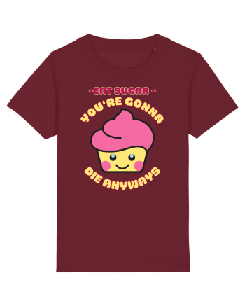 Funny Kawaii Food Burgundy