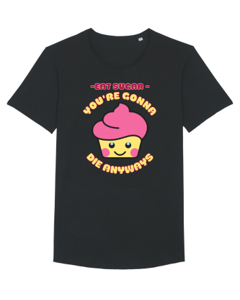Funny Kawaii Food Black