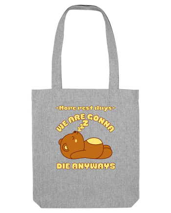 Funny Kawaii Bear Heather Grey