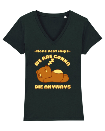 Funny Kawaii Bear Black