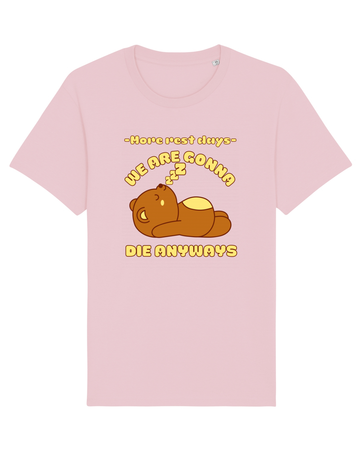 Tricou mânecă scurtă Unisex Rocker Cotton Pink