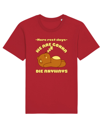 Funny Kawaii Bear Red