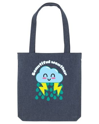 Funny Kawaii Cloud Midnight Blue