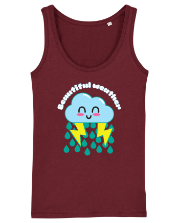 Funny Kawaii Cloud Burgundy