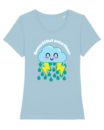 Funny Kawaii Cloud Sky Blue