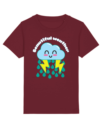 Funny Kawaii Cloud Burgundy