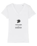Protection Tricou mânecă scurtă guler V Damă Evoker