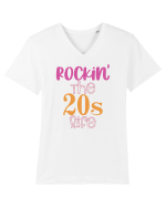 20 ANI ! Tricou mânecă scurtă guler V Bărbat Presenter