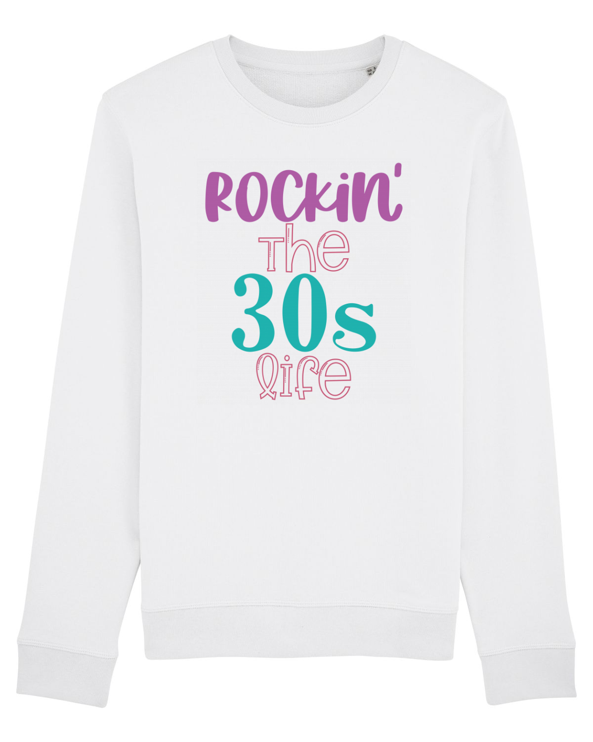 Bluză mânecă lungă Unisex Rise White