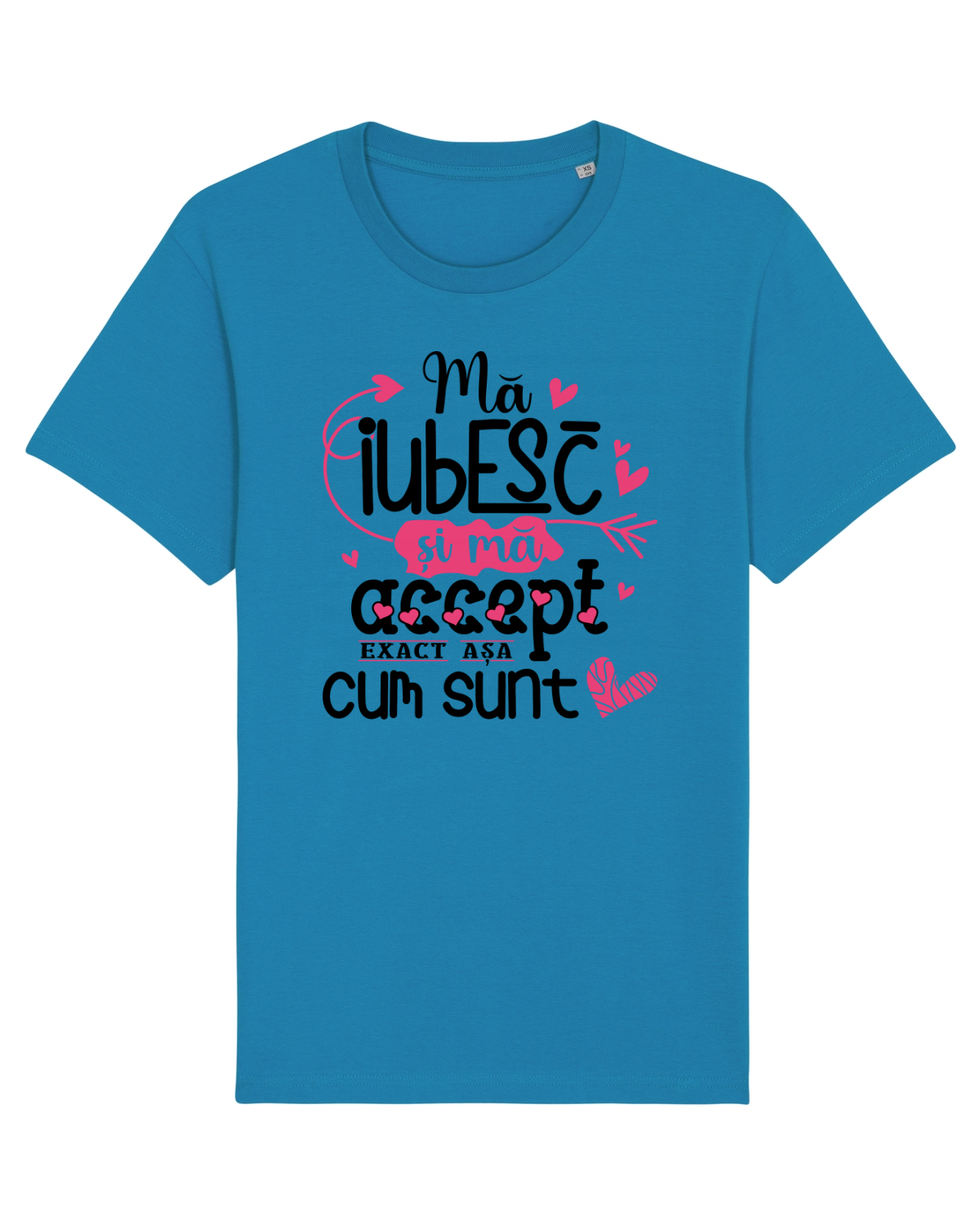 Tricou mânecă scurtă Unisex Rocker Azur