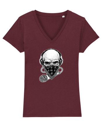 Skull Mic Master Burgundy
