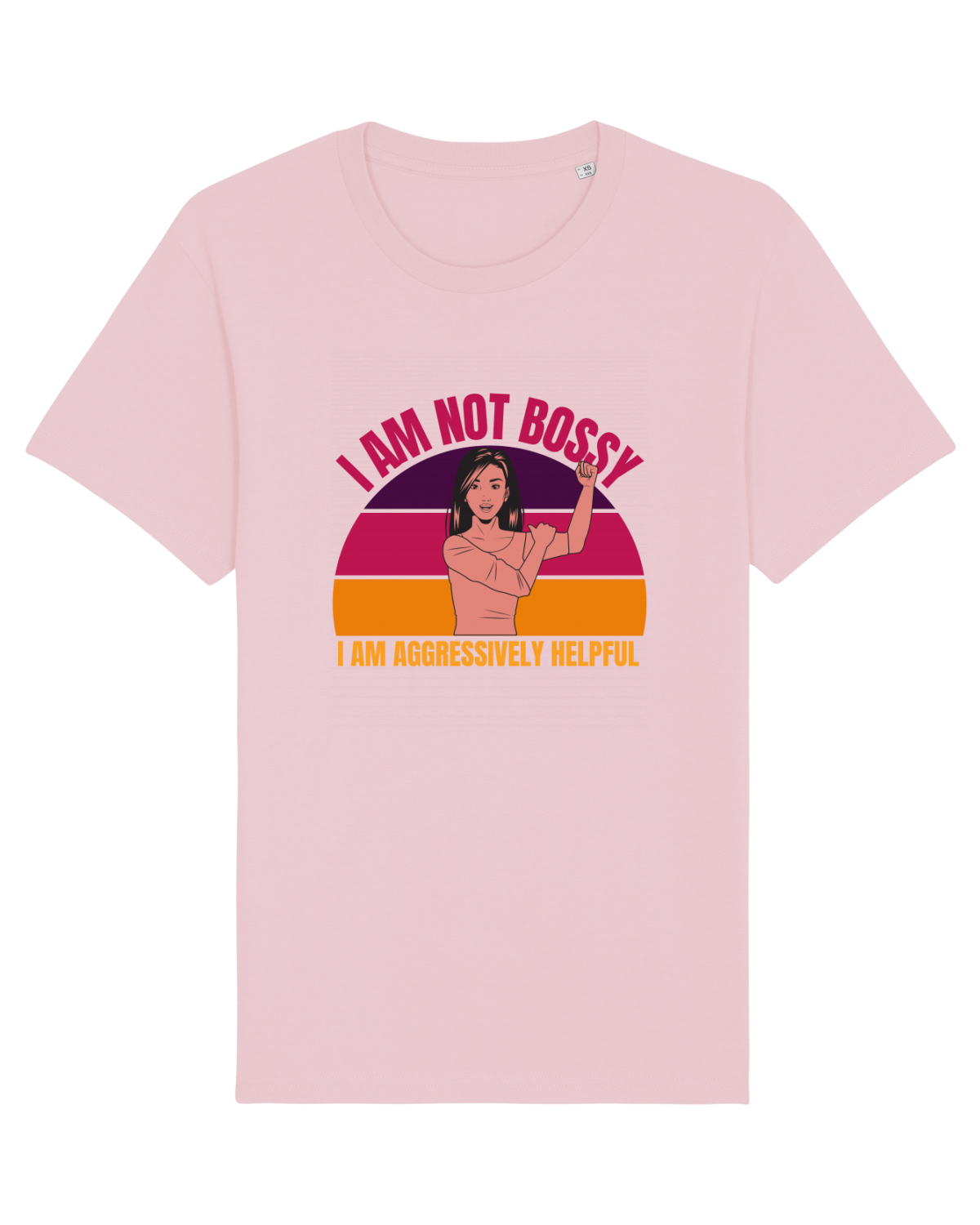 Tricou mânecă scurtă Unisex Rocker Cotton Pink