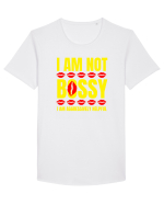 I Am Not Bossy I Am Aggressively  Tricou mânecă scurtă guler larg Bărbat Skater