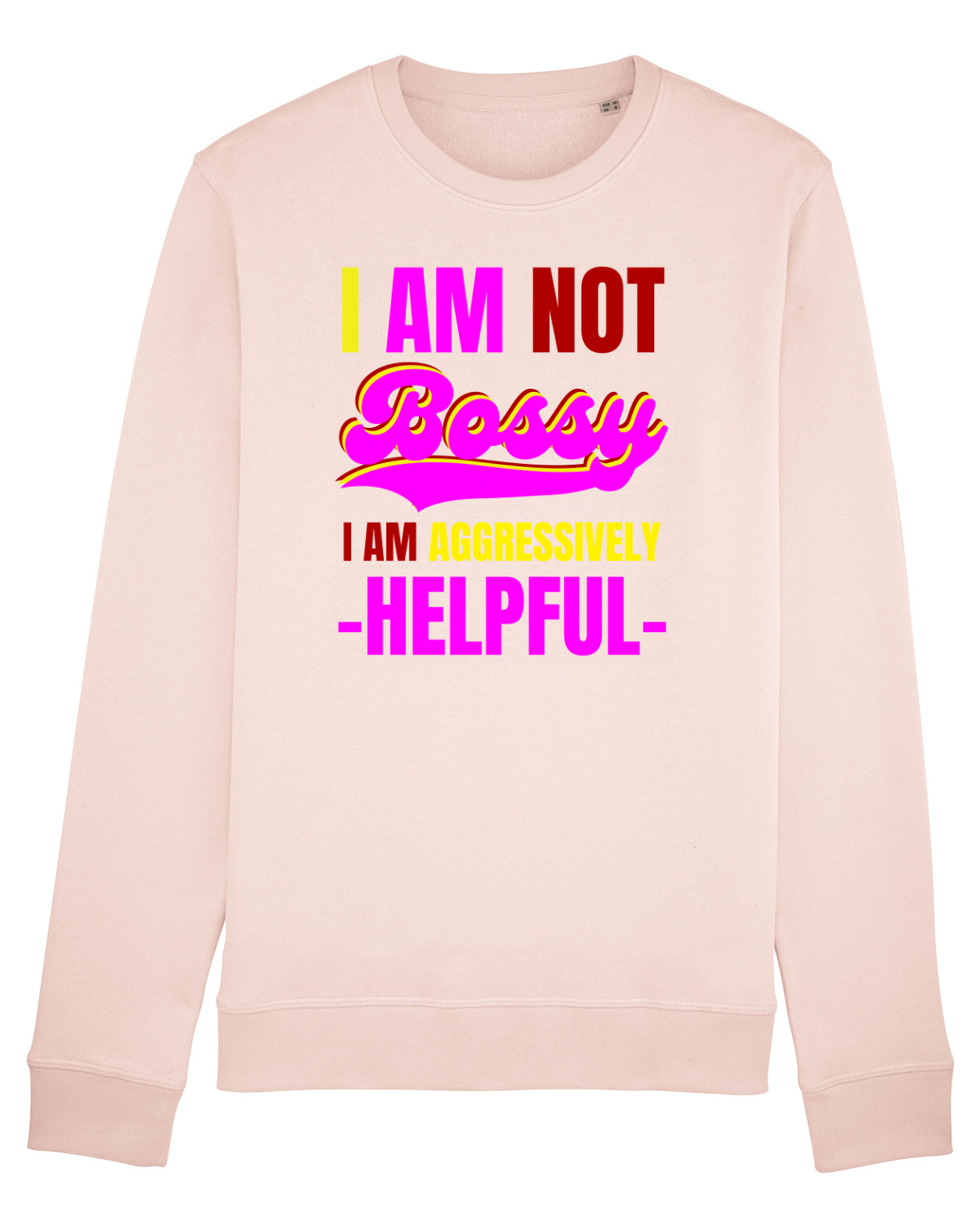 Bluză mânecă lungă Unisex Rise Candy Pink