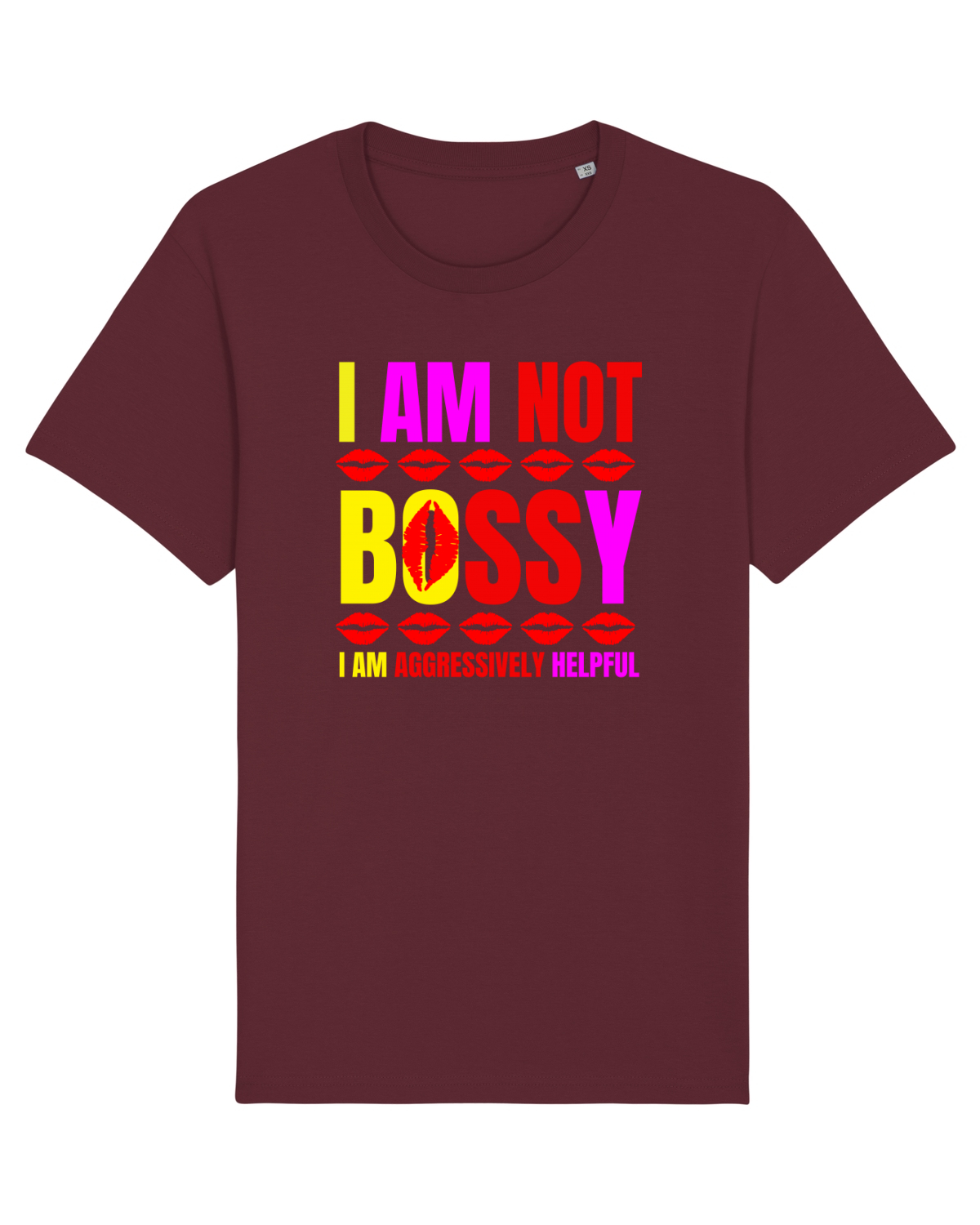 Tricou mânecă scurtă Unisex Rocker Burgundy