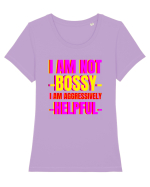 I Am Not Bossy I Am Aggressively  Tricou mânecă scurtă guler larg fitted Damă Expresser
