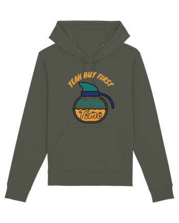 Yeah But First Coffee Khaki