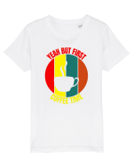Yeah But First Coffee Tricou mânecă scurtă  Copii Mini Creator