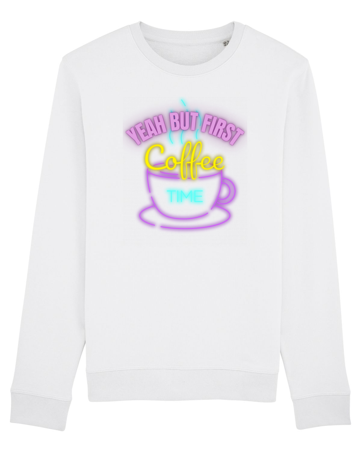 Bluză mânecă lungă Unisex Rise White