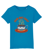 Yeah But First Coffee Tricou mânecă scurtă  Copii Mini Creator