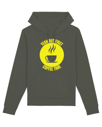 Yeah But First Coffee Khaki