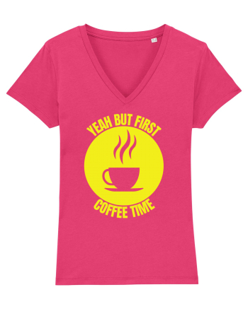 Yeah But First Coffee Raspberry