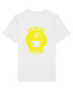 Yeah But First Coffee Tricou mânecă scurtă Unisex Rocker