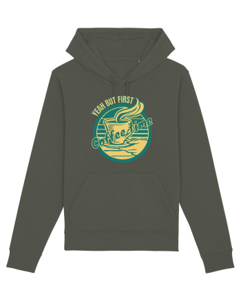 Yeah But First Coffee Khaki