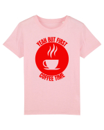 Yeah But First Coffee Tricou mânecă scurtă  Copii Mini Creator