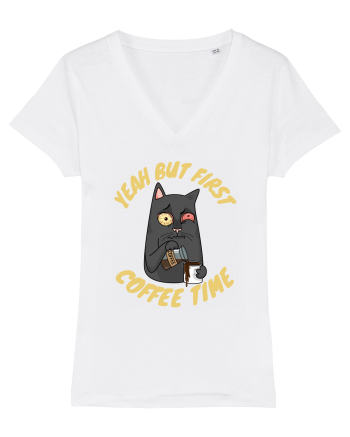 Coffee and Cat White