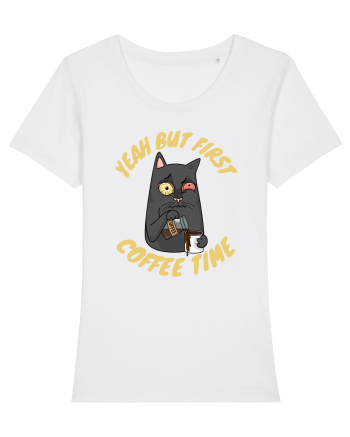 Coffee and Cat White