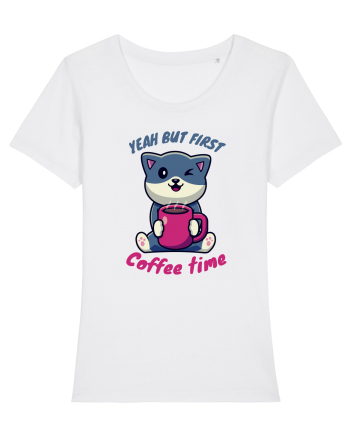 Coffee and Cat White