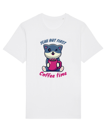 Coffee and Cat White