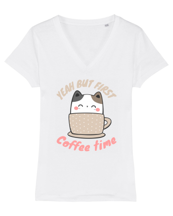 Coffee and Cat White