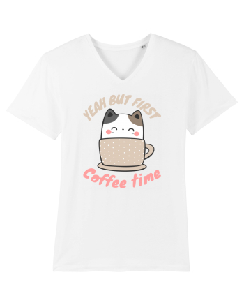 Coffee and Cat White