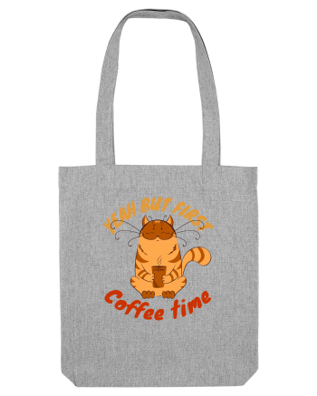 Coffee and Cat Heather Grey